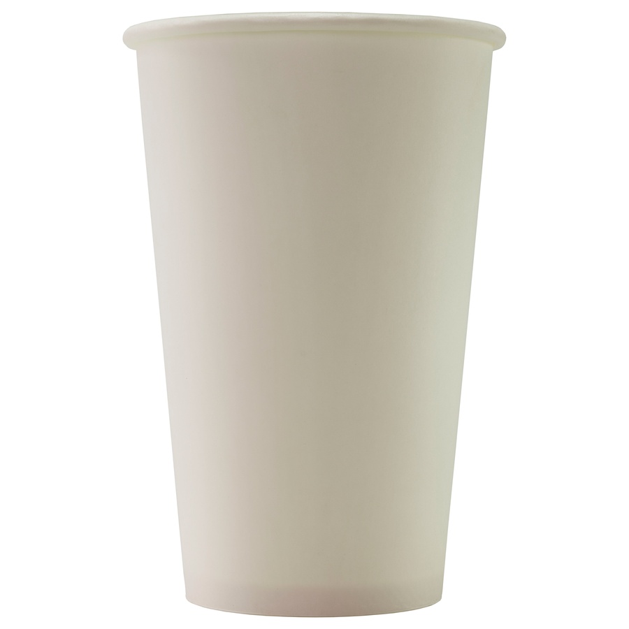Disposable paper cup white 16 oz (400 ml)
