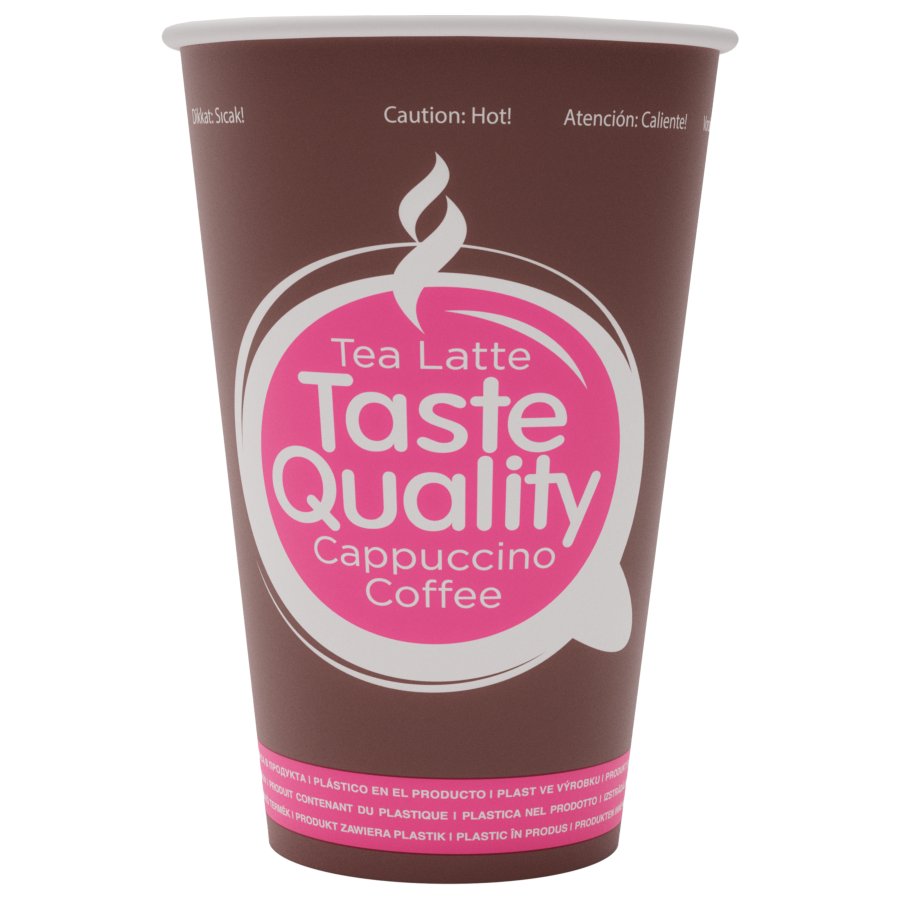 Disposable paper cup "Taste Quality" 16 oz (400 ml)