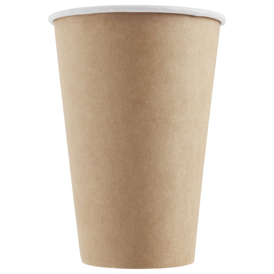 Einweg-Pappbecher kraft 16 oz (400 ml)