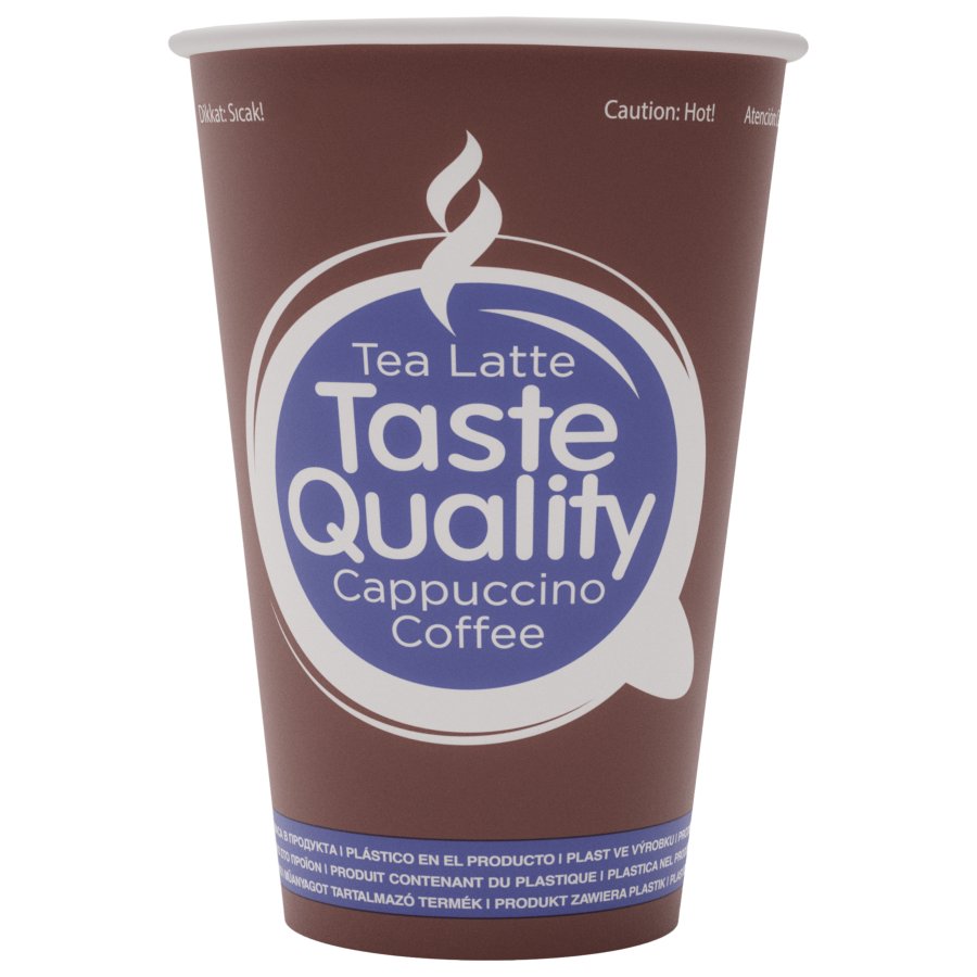 Bicchiere di carta monouso per distributori automatici "Tasta Quality" 12 oz (300 ml)