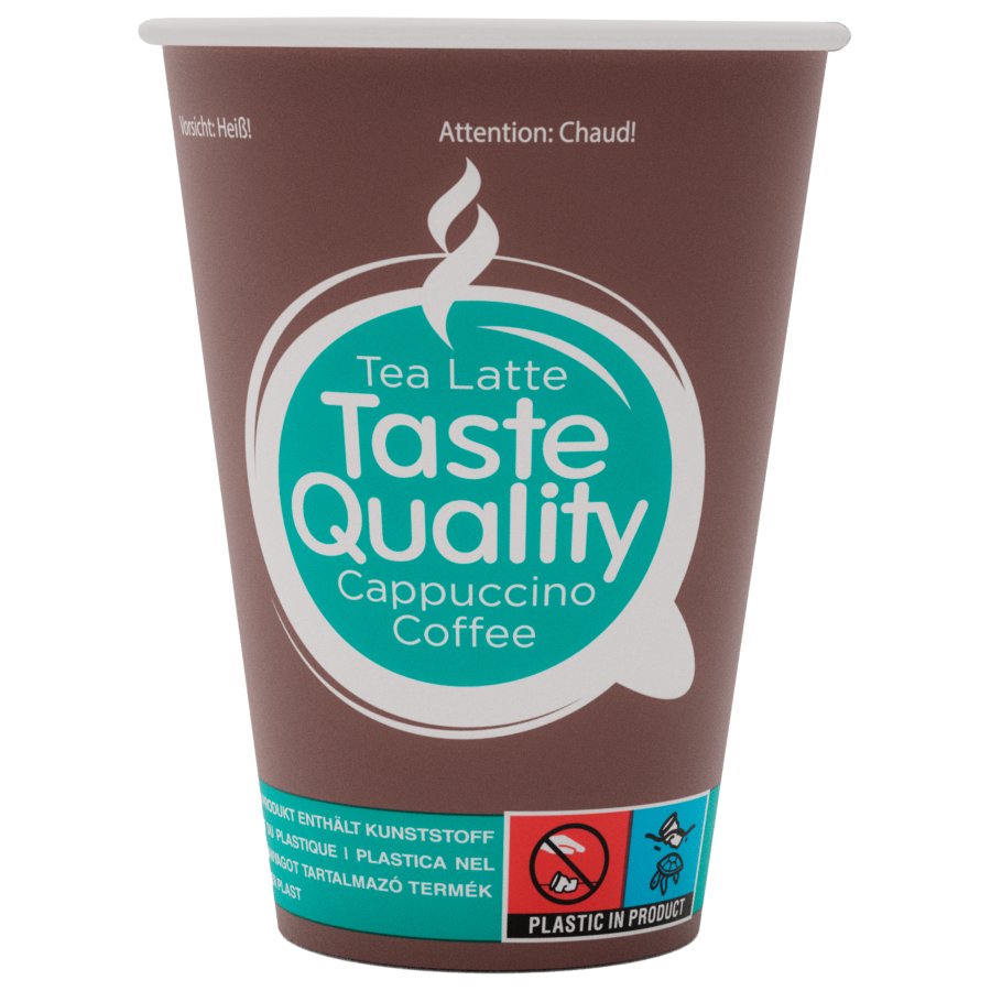 Disposable vending paper cup "Taste Quality" 7 oz (200 ml)