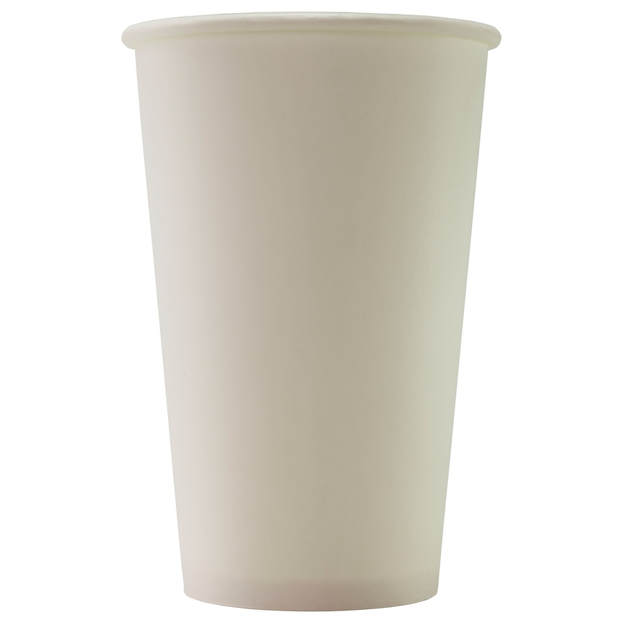 Einweg-Pappbecher weiß 16 oz (400 ml)